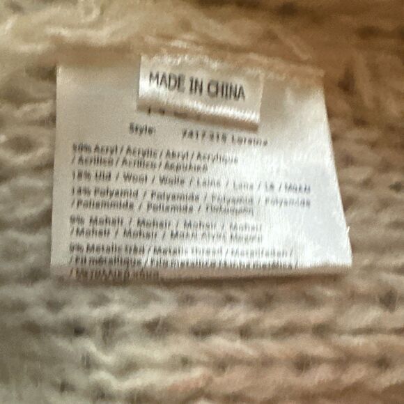 Numph Anthropologie Metallic Knit Woven Cardigan Sz XS MSRP $148 - Picture 8 of 10